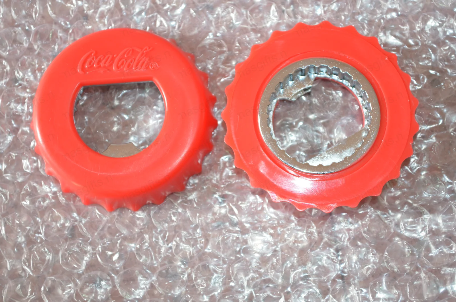 Pair of Coca-Cola silicone bottle openers