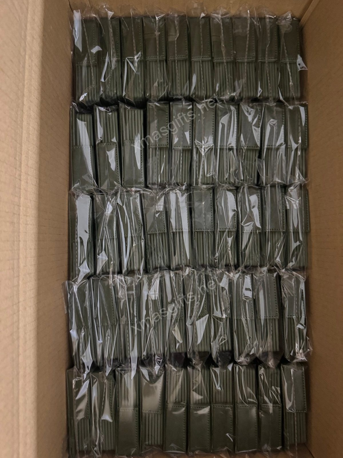 Coaster QC inspection — individually wrapped in carton