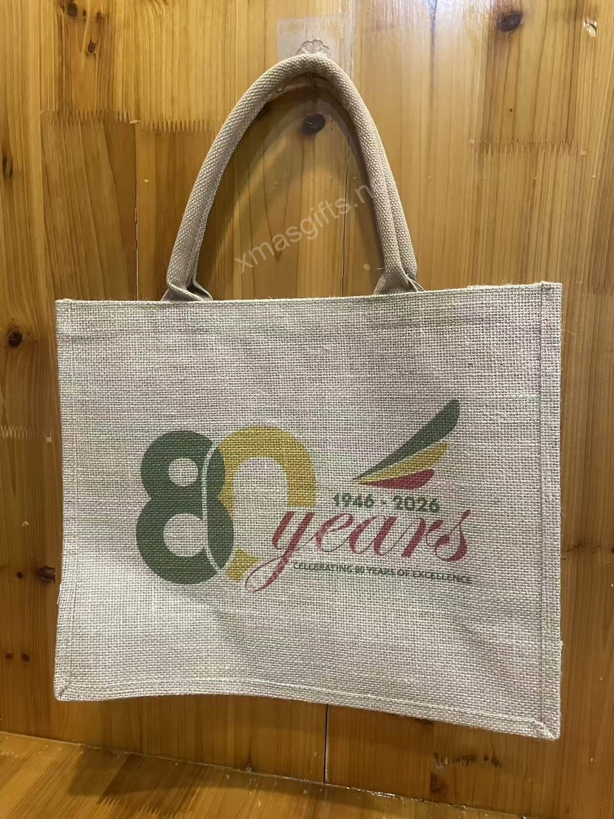 Jute tote bag with Star Alliance branding