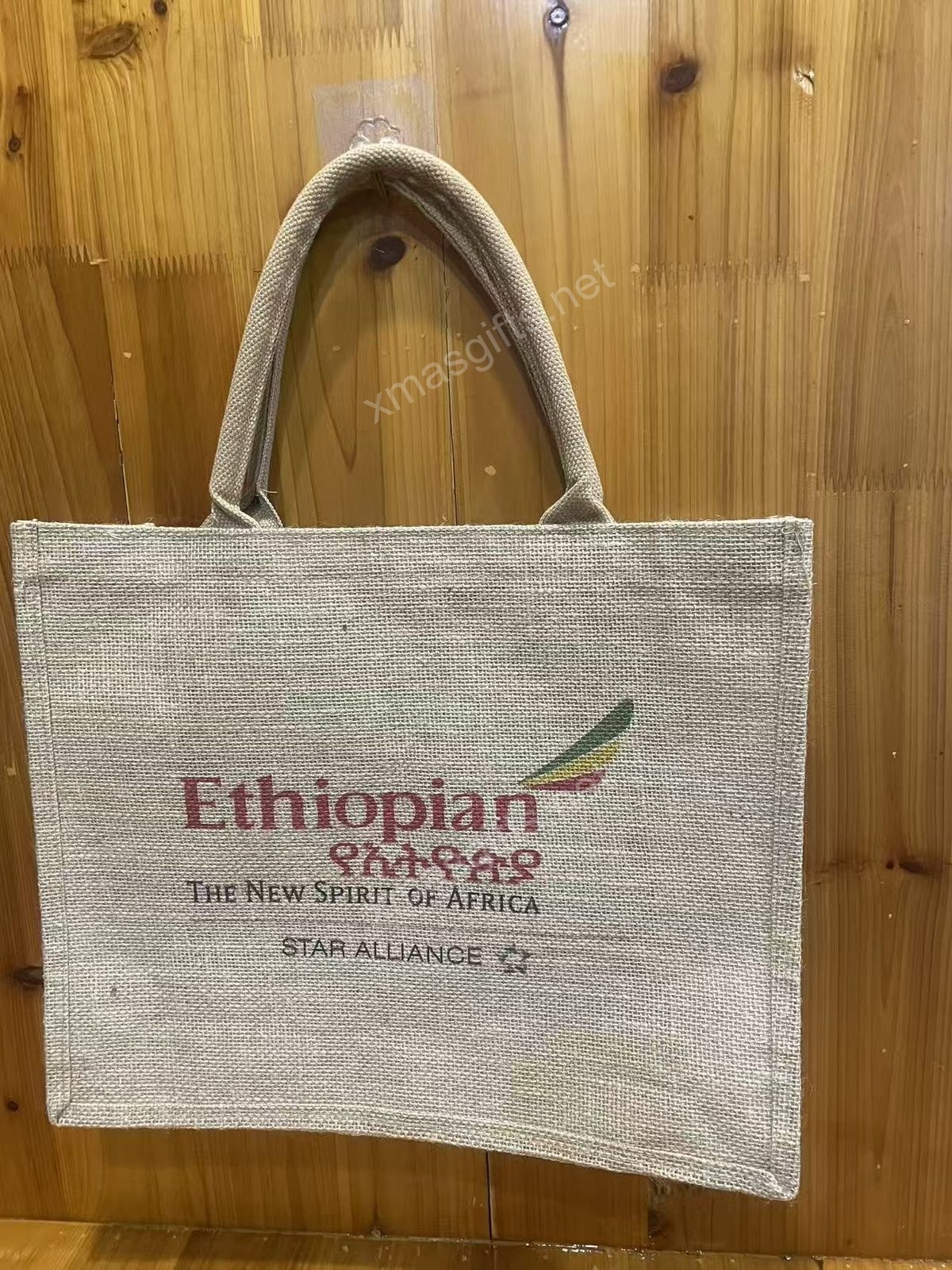 Jute bag alternate angle — production photo