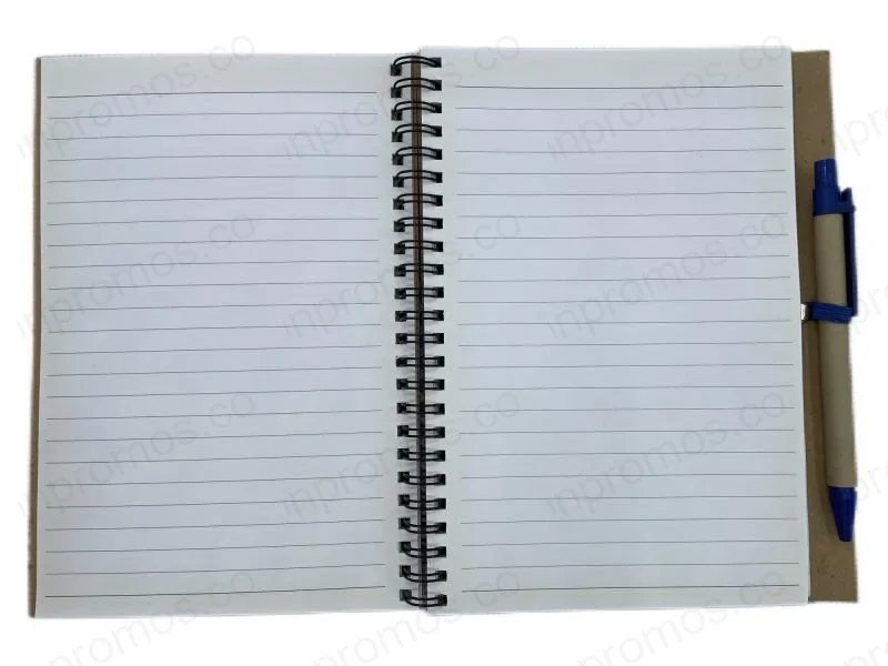 Hilton Phuket Arcadia eco notebook open showing lined pages