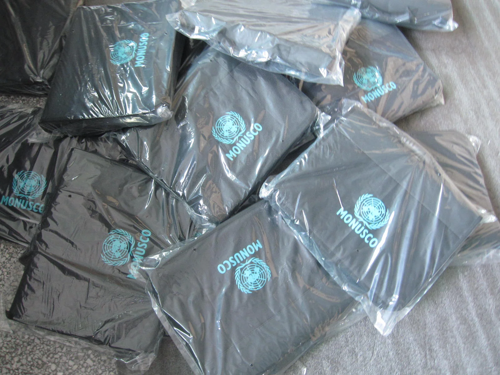 MONUSCO bag in polybag packaging