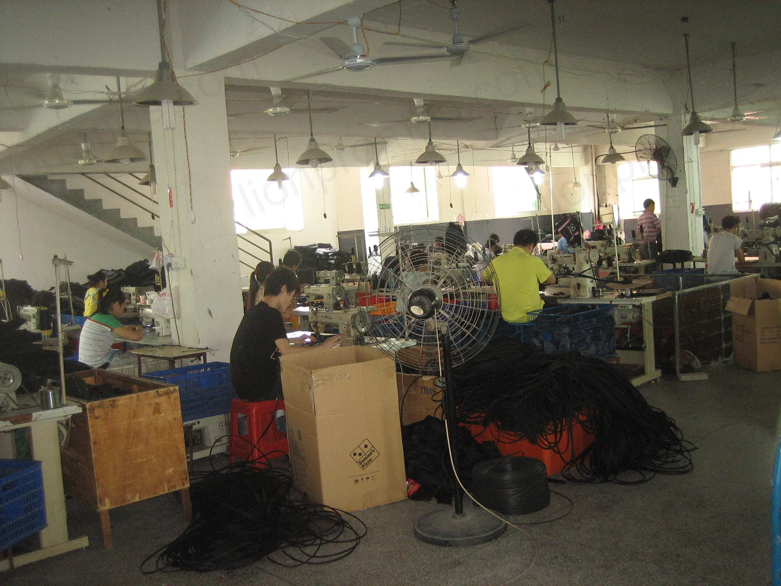Factory workshop producing MONUSCO bags