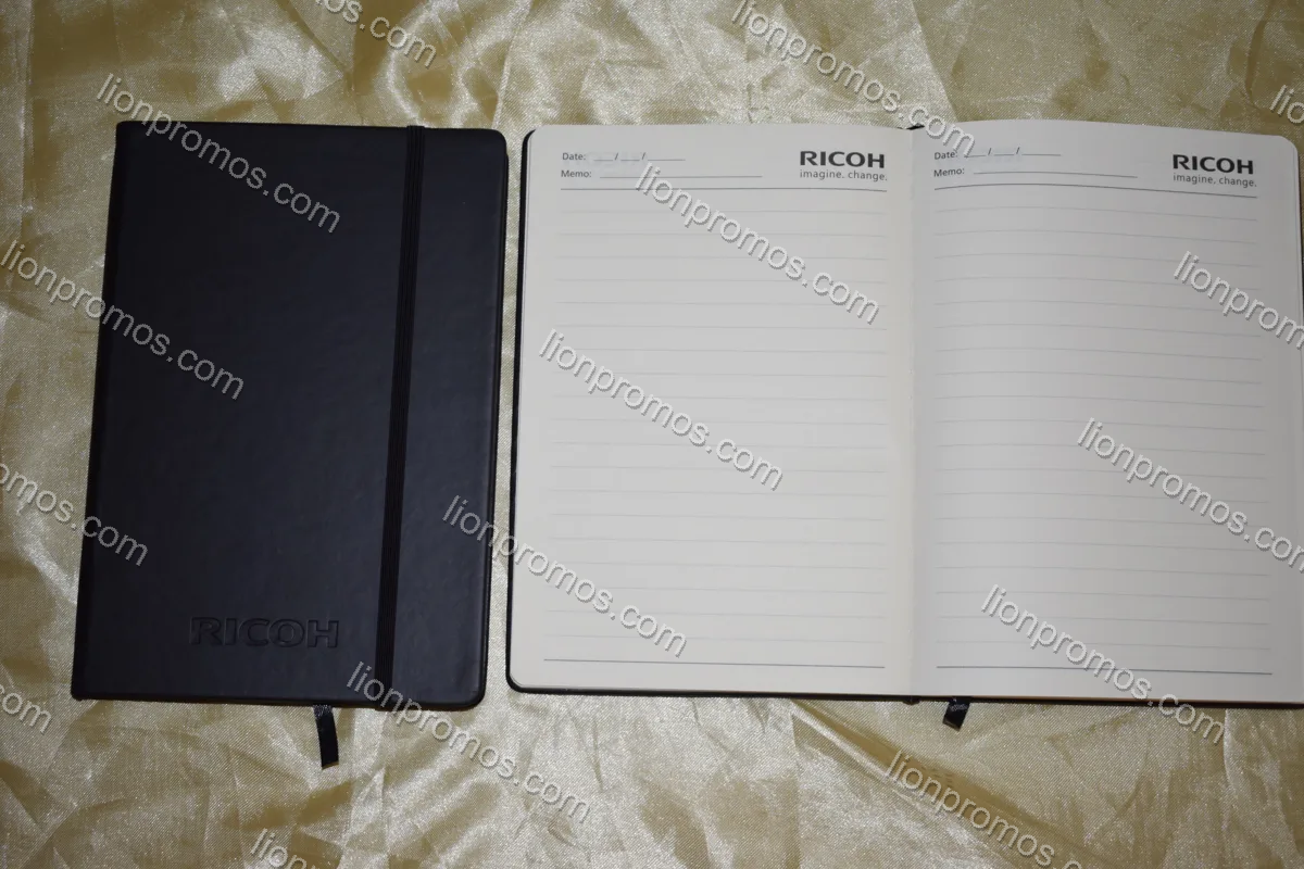 PU notebook with custom logo